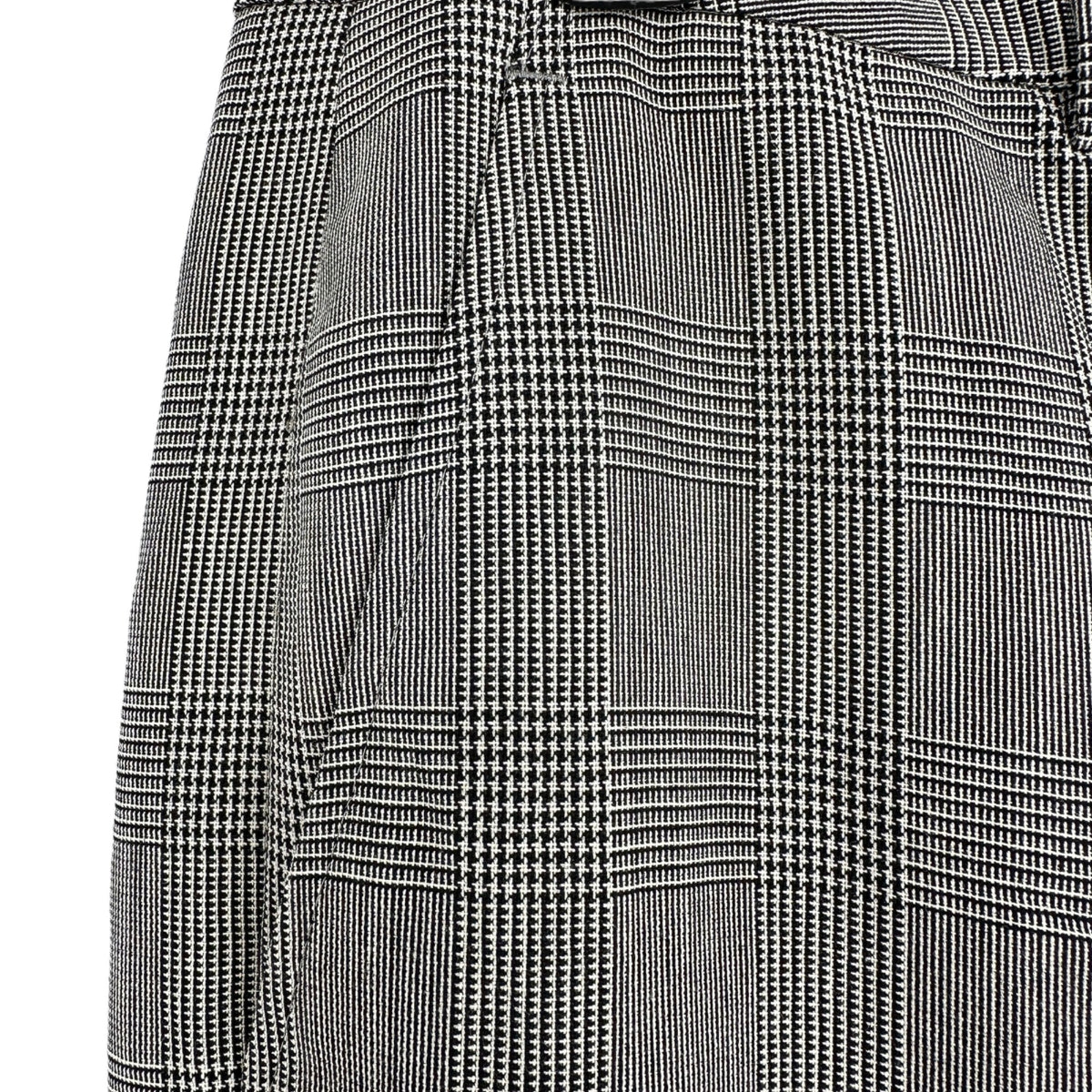 Brooks Brothers Pants Womens 10 Black Plaid Lined Pockets Button Zip Closure EUC