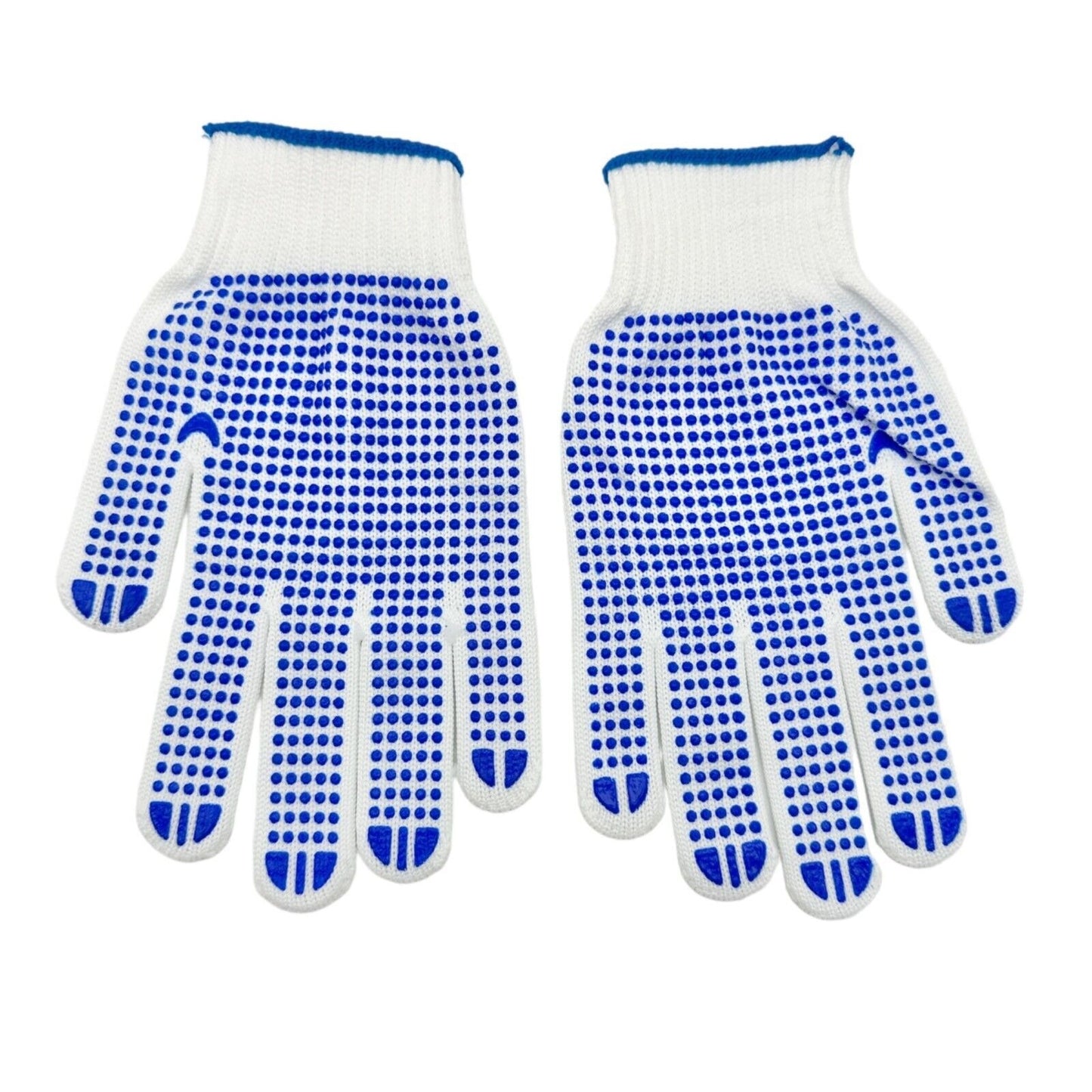Two Pairs of White and Blue Grip Gloves Brand New Never Worn