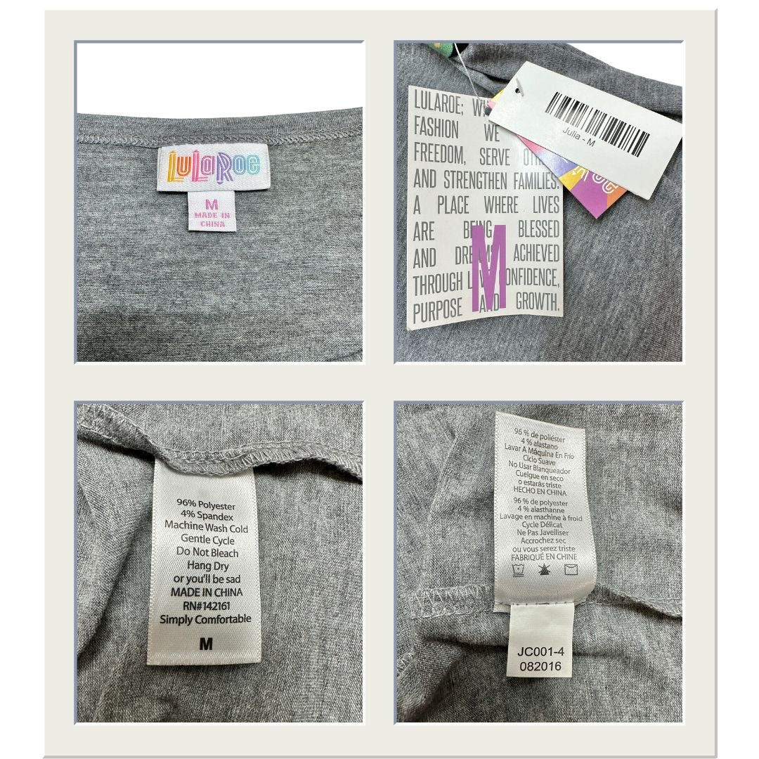 LuLaRoe Retired Julia Bundle of 5 Medium Dresses all NWT Multicolors