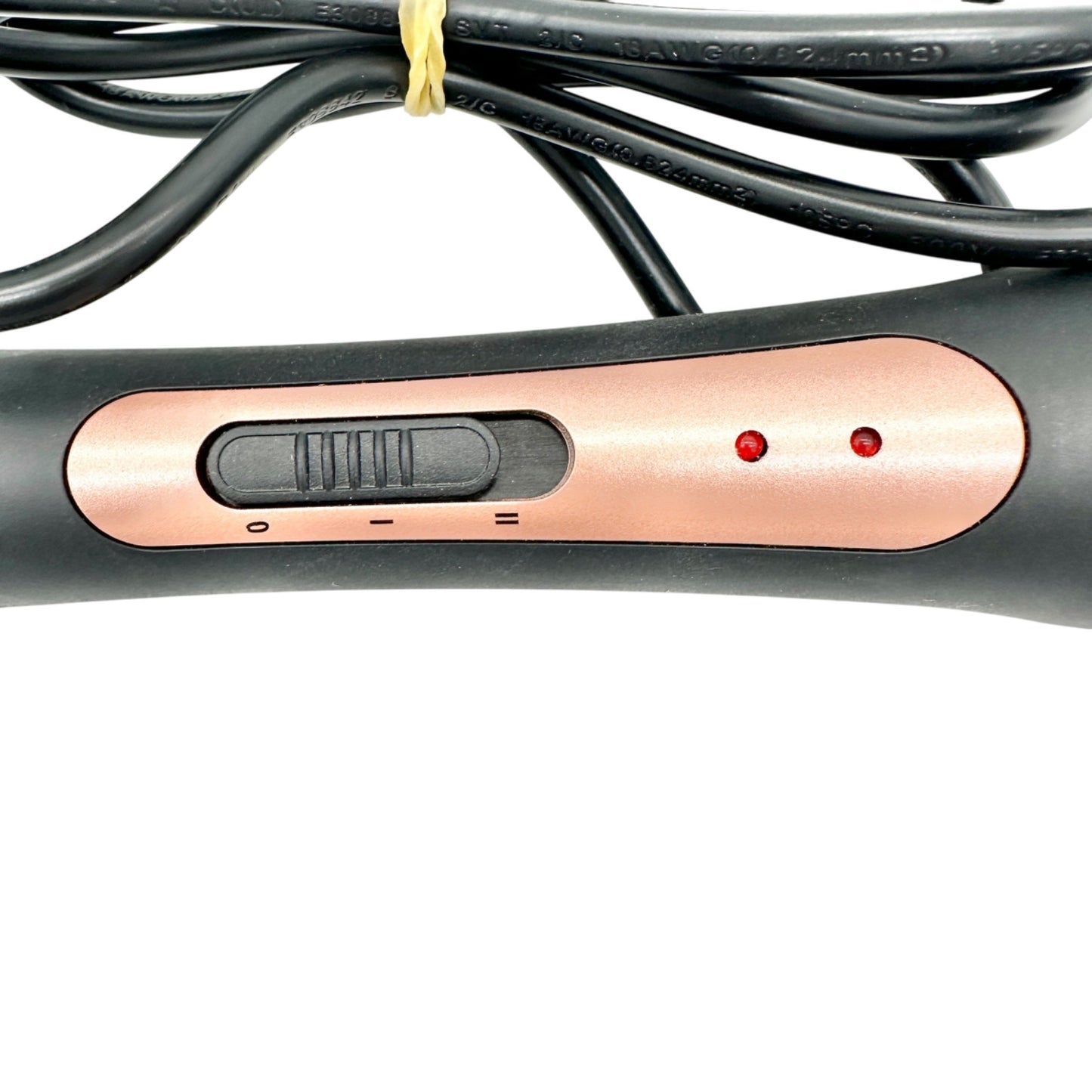 Electric Hair Curler Brush With Black and Rose Gold Barrel NEW no Box