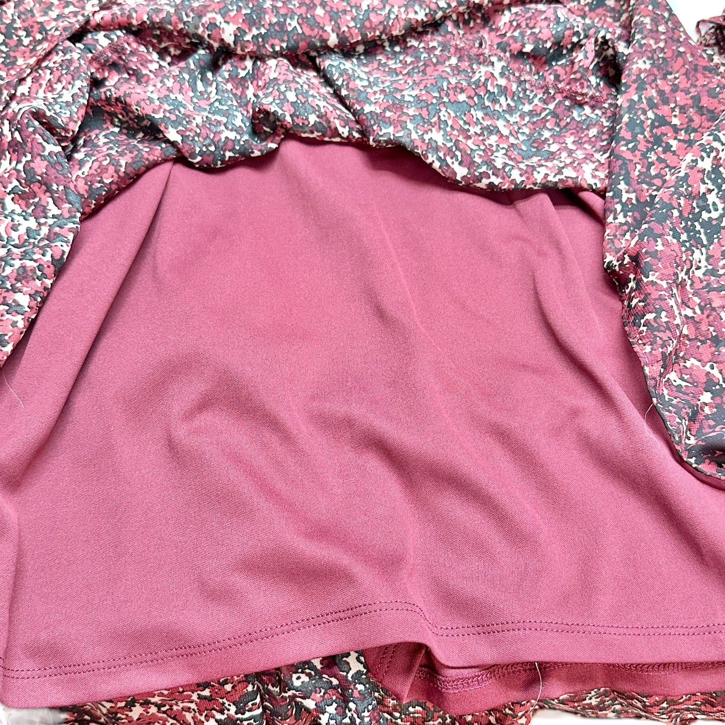 Just Taylor Womens Size 16 Dress Floral Burgundy Long Sleeve Lined Modest