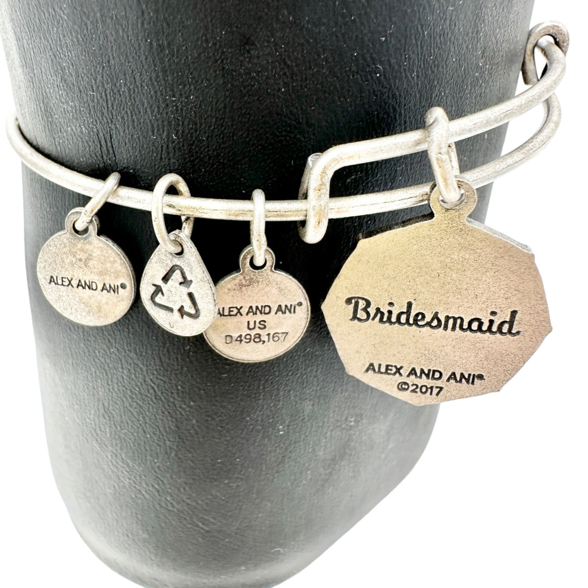 Alex and Ani Bracelet 2017 Bridesmaid Sister of My Heart Silvertone