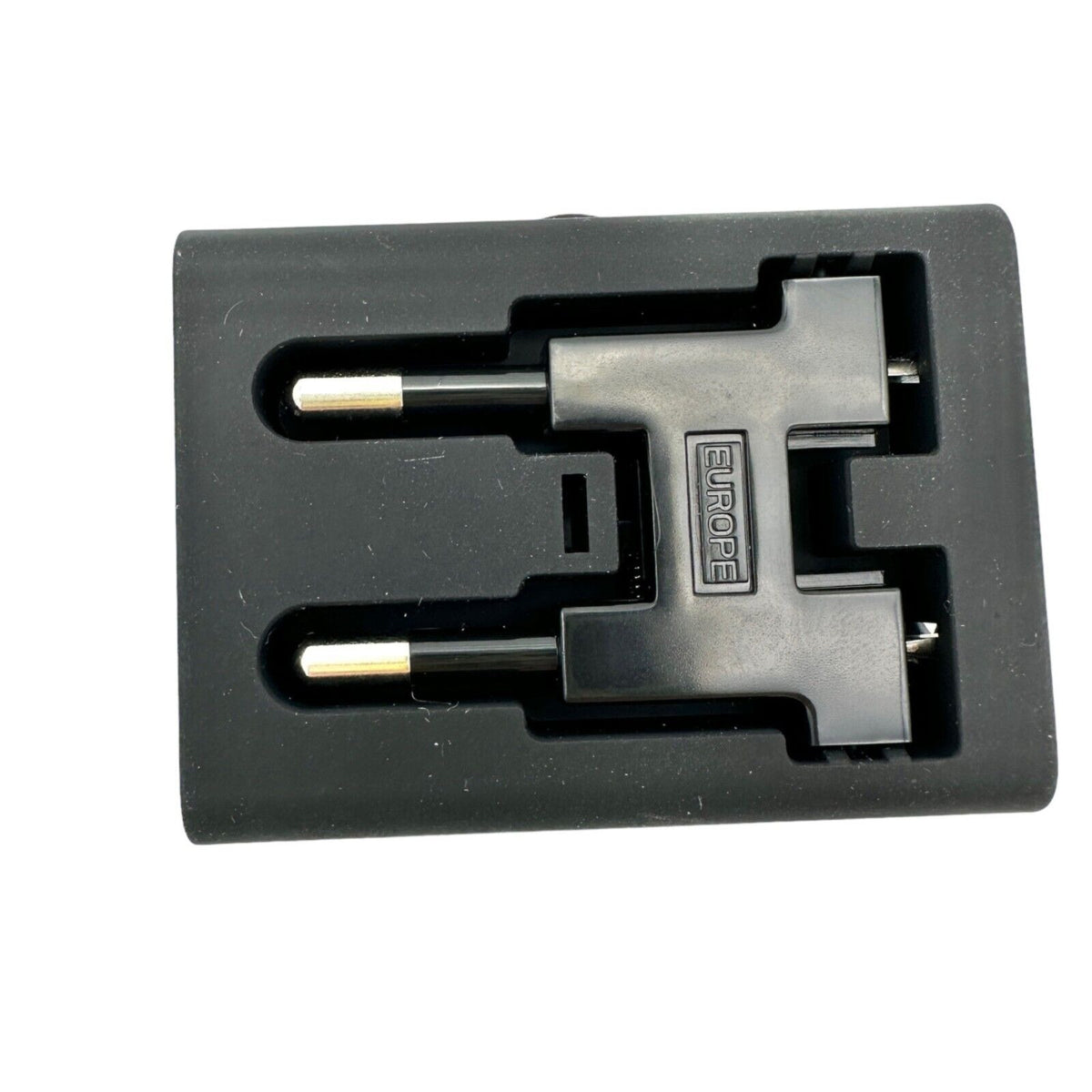 Multi-Nation Travel Adapter with USB Charger Black NEW UK Europe USA Australia