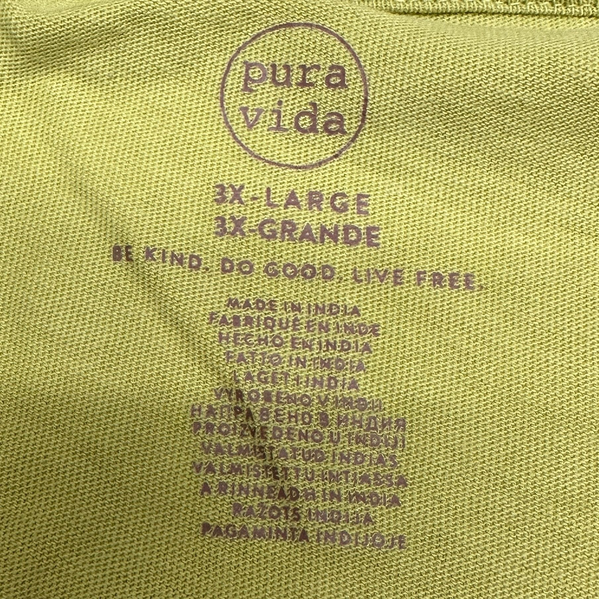 Born To Roam Graphic T Shirt Pura Vida Olive Green 3XL Cotton Casual Unisex