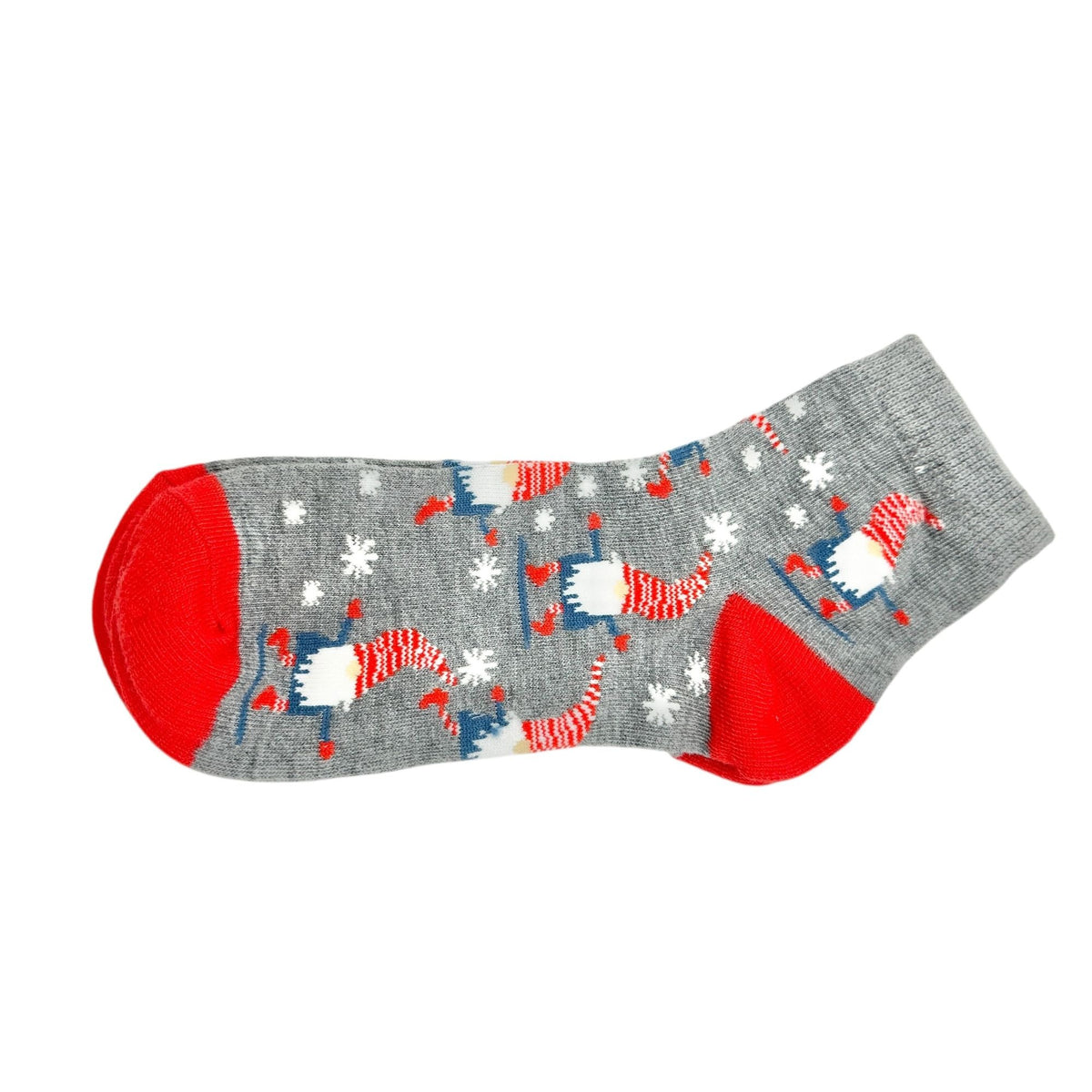 Xhilaration Ankle Socks Holiday Gnome Print Fits Womens 4-10 Patriotic or Winter