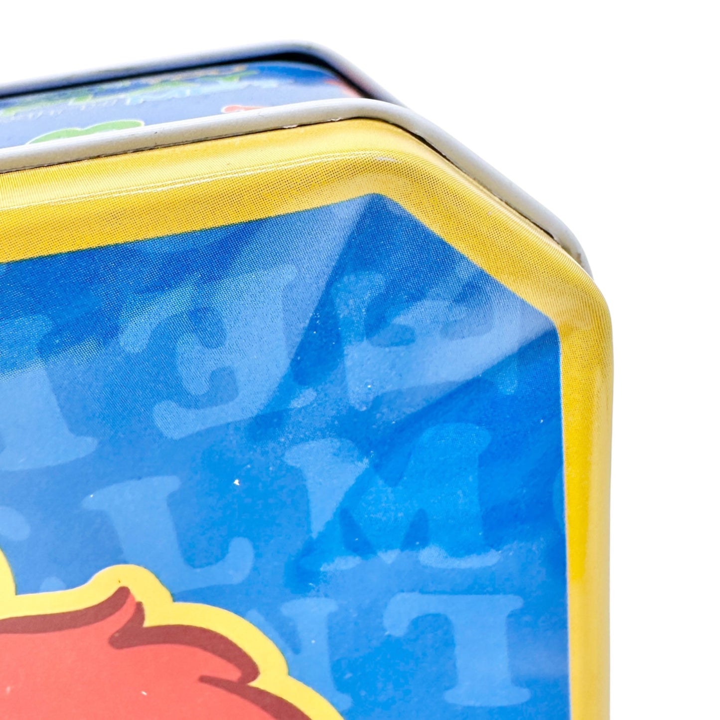 Sesame Street Elmo Metal Lunch Box Fun Colors Blue Red Yellow Kid Collectible