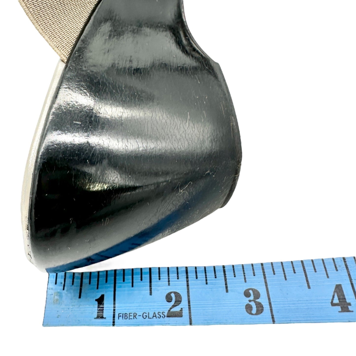 Dexflex Comfort Sandals Size 9 Taupe 2.5 inch Black Wedge Heels Studded Slip On