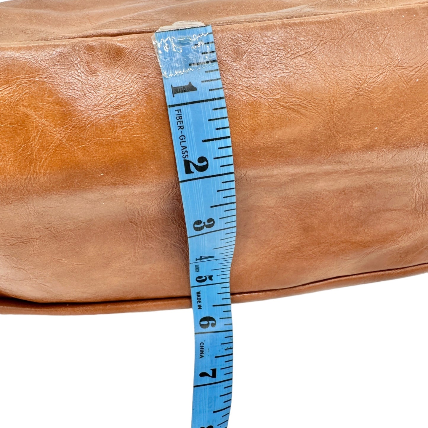 Sag Harbor Handbag Brown Faux Leather Interior Pockets Metal Accents