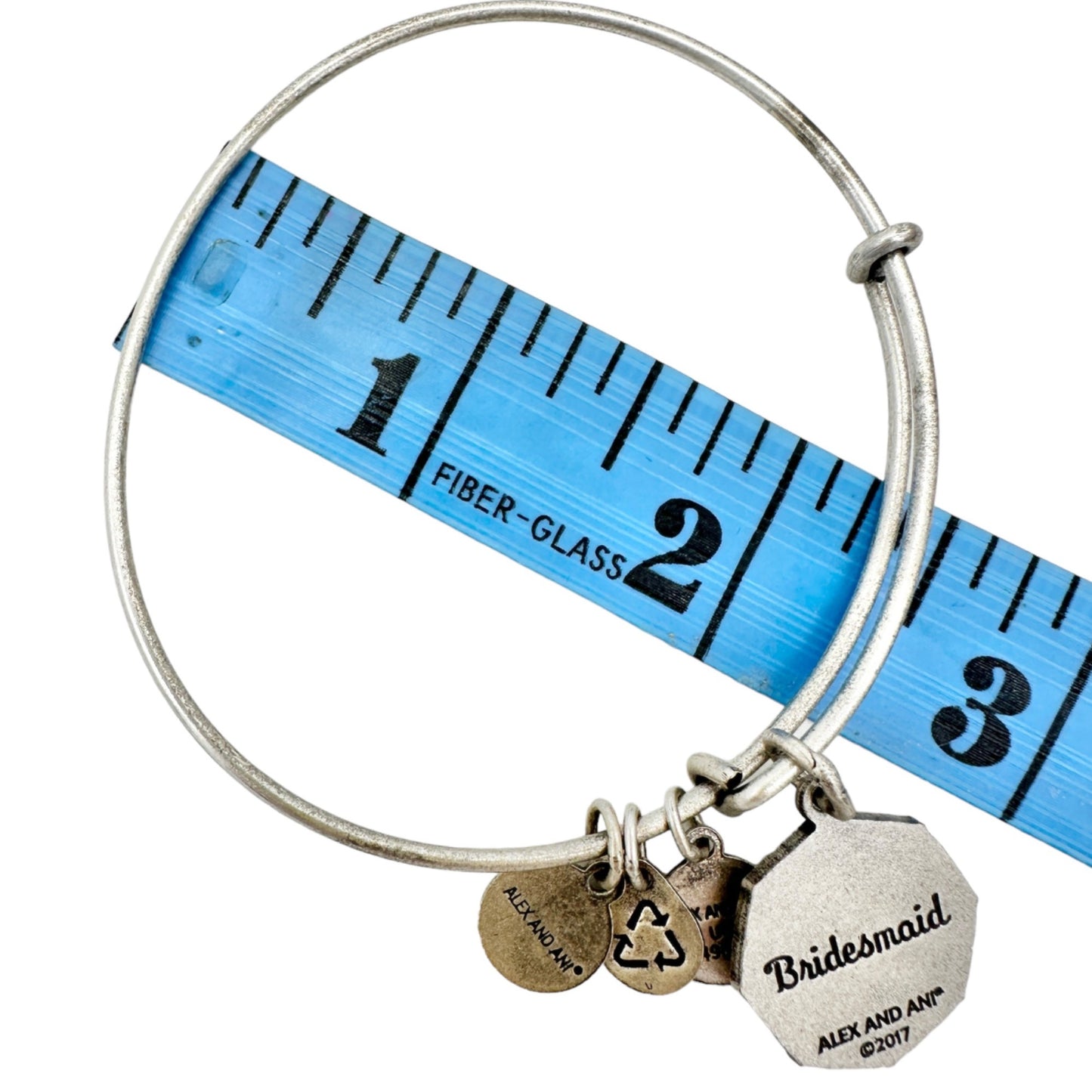 Alex and Ani Bracelet 2017 Bridesmaid Sister of My Heart Silvertone