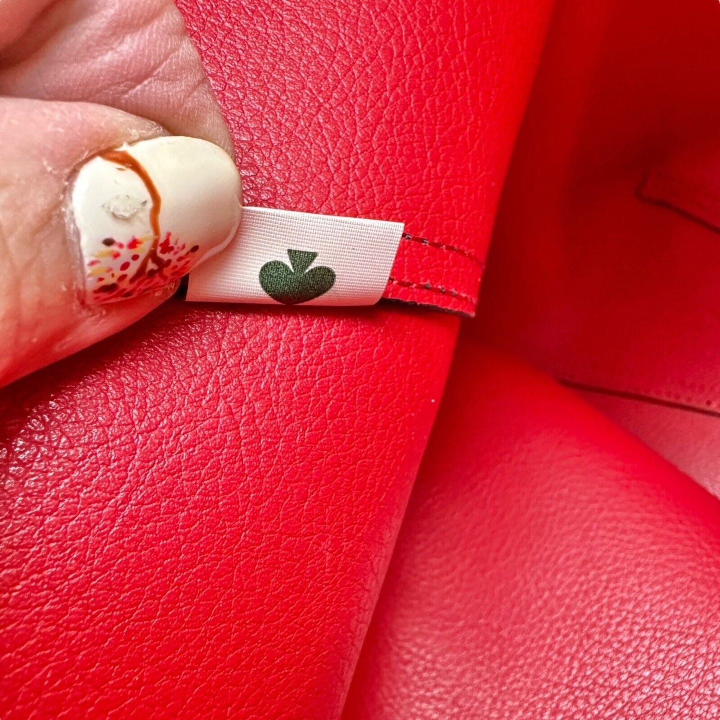 Kate Spade NY Tote Bag Black Pink Wrapping Party Design With Pouch Leather NEW