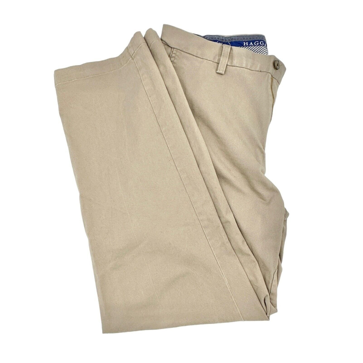 Haggar Pants Men's 34 x 32 in Khaki Classic Fit Premium Comfort