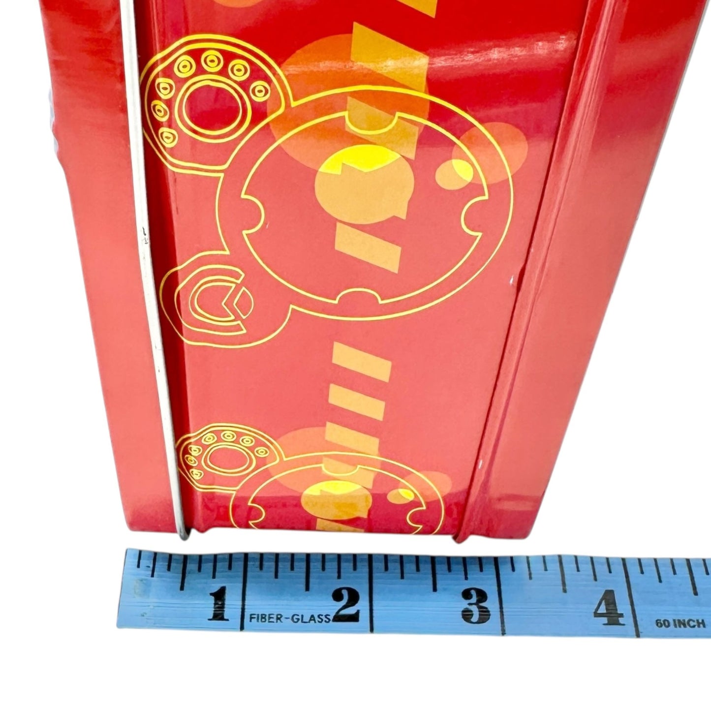 Mickey Mouse Metal Lunch Box Red Blue Yellow Plastic Handle 8x6x3 Scooter Disney