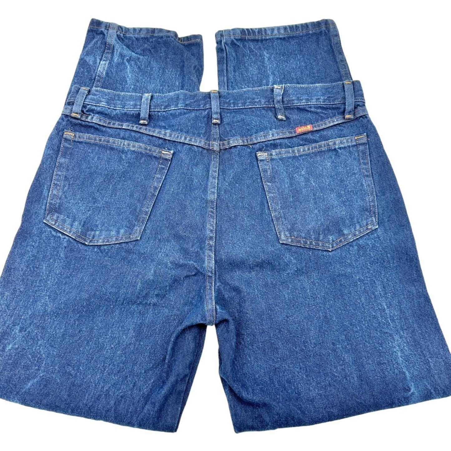 Rustler Men's 38x32 Classic Denim Blue Jeans