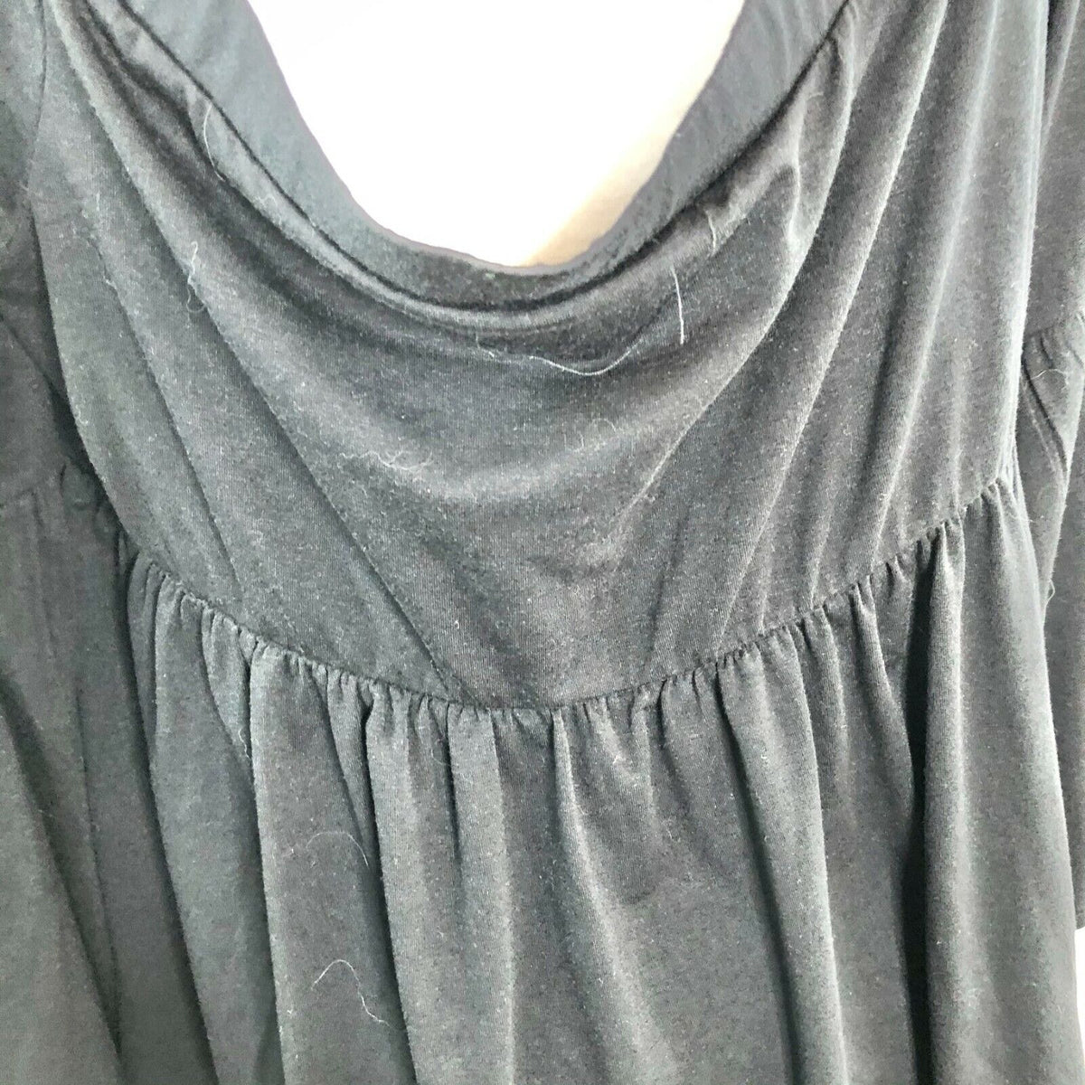 Torrid Black Off Shoulder Bell Knit Top Size 2 Bell Sleeves Elastic Waist