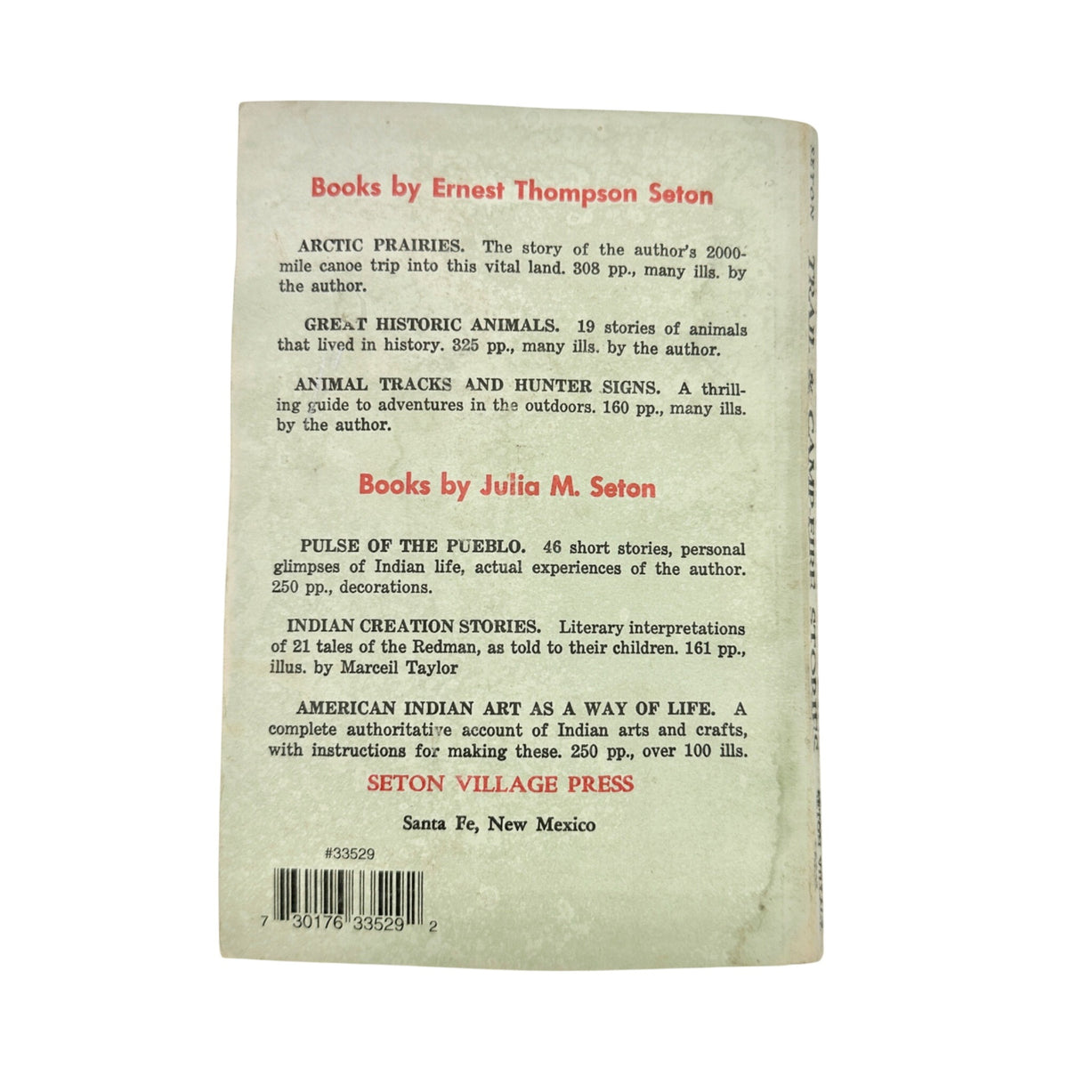 Trail and Camp Fire Stories By Julia M Seton 1968 Paperback Seton Village Press