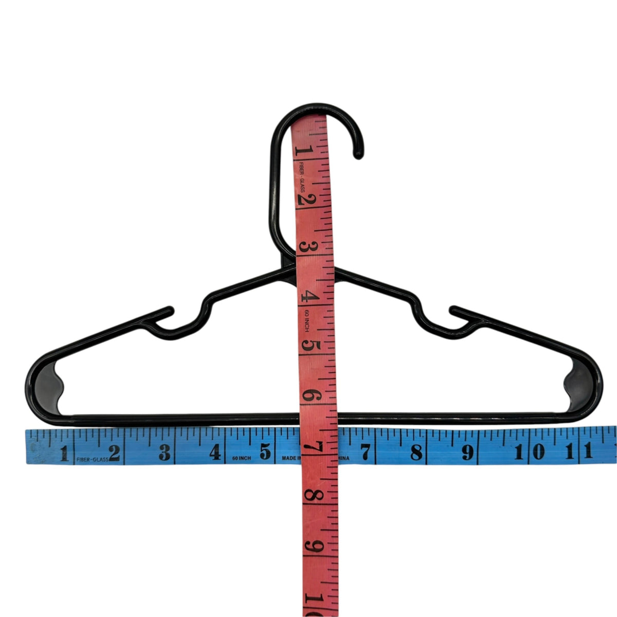 Childrens Hangers Pack Of 30 Black Plastic Lightweight Durable Strap Notches