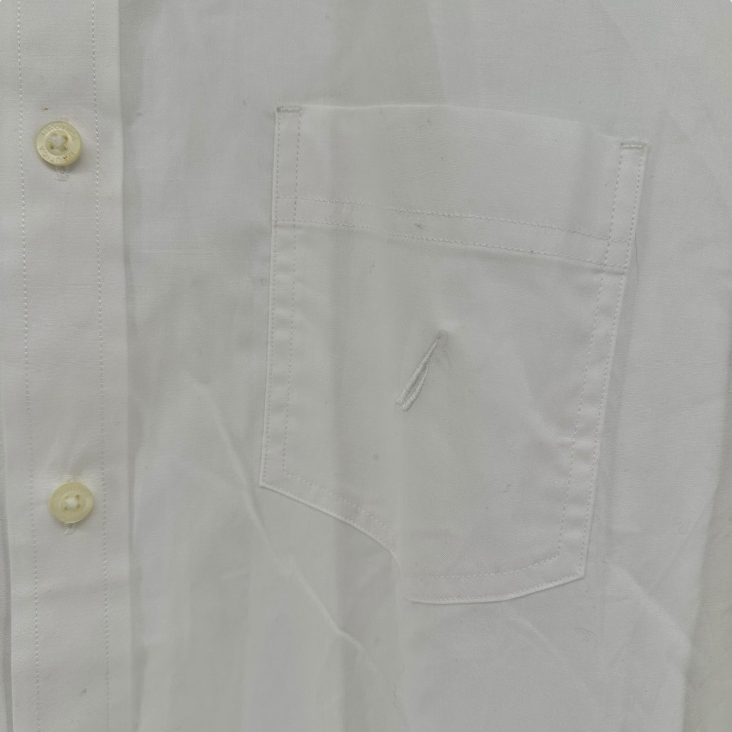 Nautica Button Down Shirt Mens L Classic Fit Stretch Cotton Blend Long Sleeves