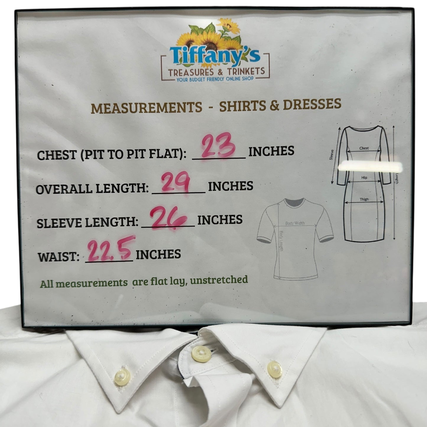 Nautica Button Down Shirt Mens L Classic Fit Stretch Cotton Blend Long Sleeves