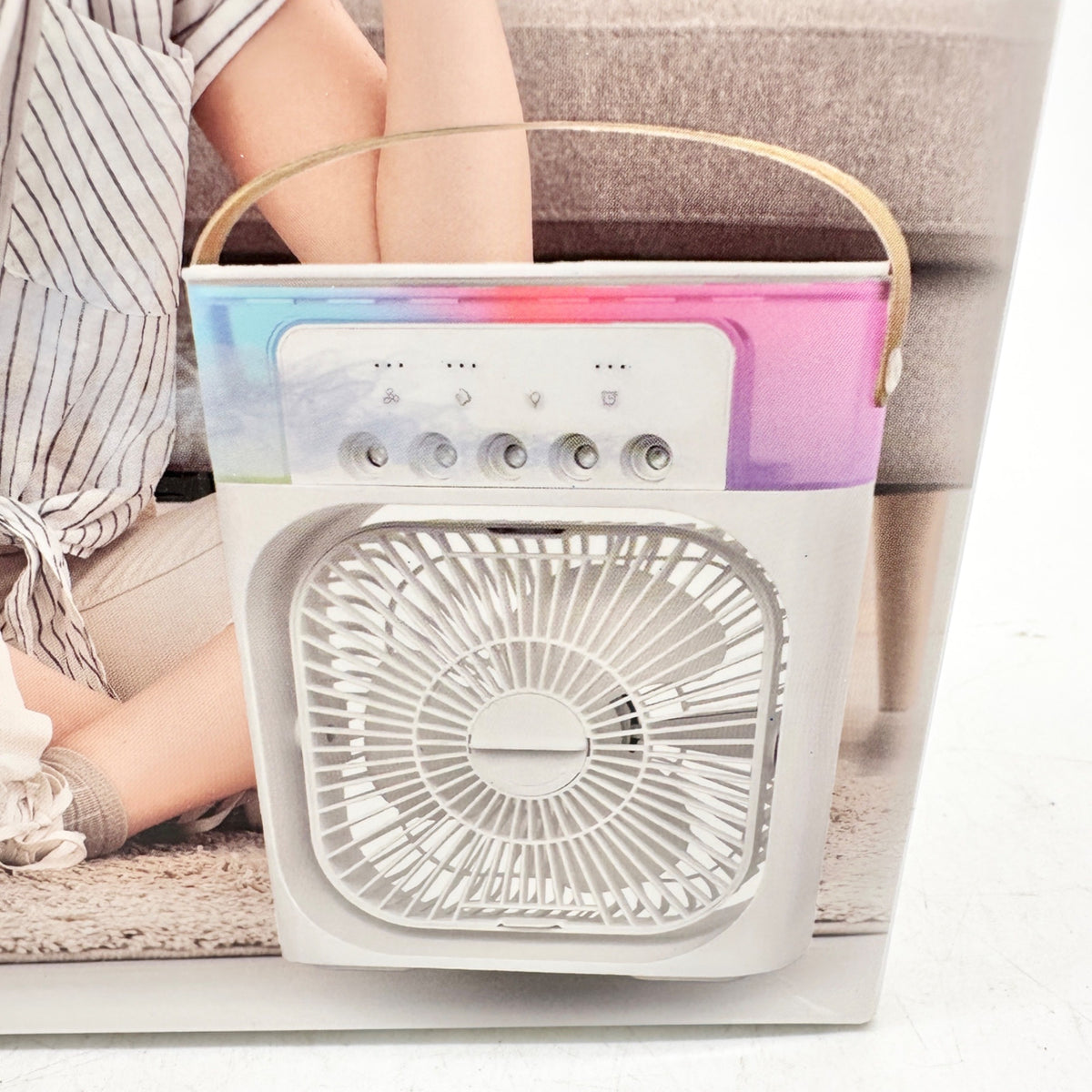 BWell 5 Nano Mist Sprayer Cooling Humidifier Fan 3 Spd USB Portable Oil Diffuser