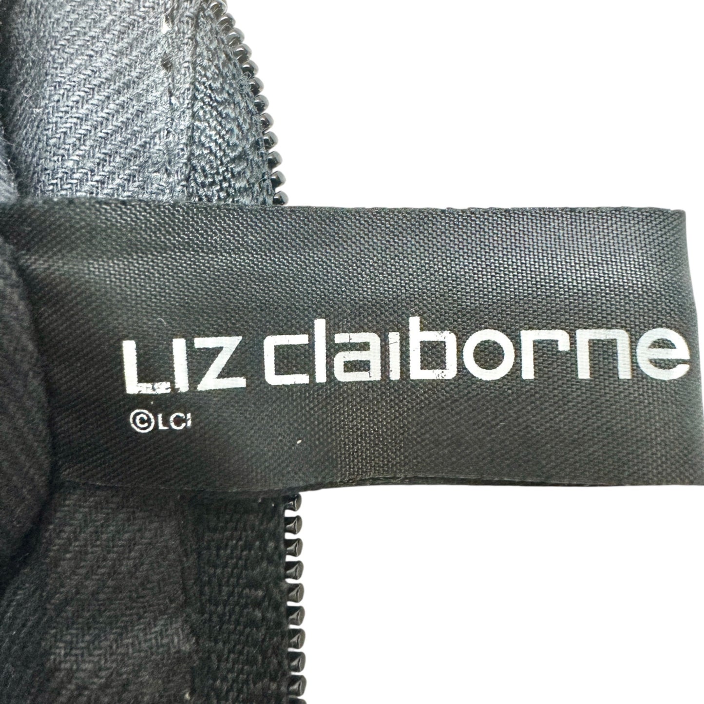 Liz Claiborne Shoulder Bag Black With Gold Accent Elegant and Functional 8x11x3