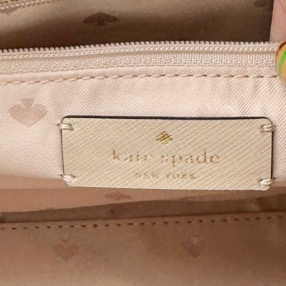 Kate Spade Handbag with Crossbody Strap Muted Pink White Black NEW