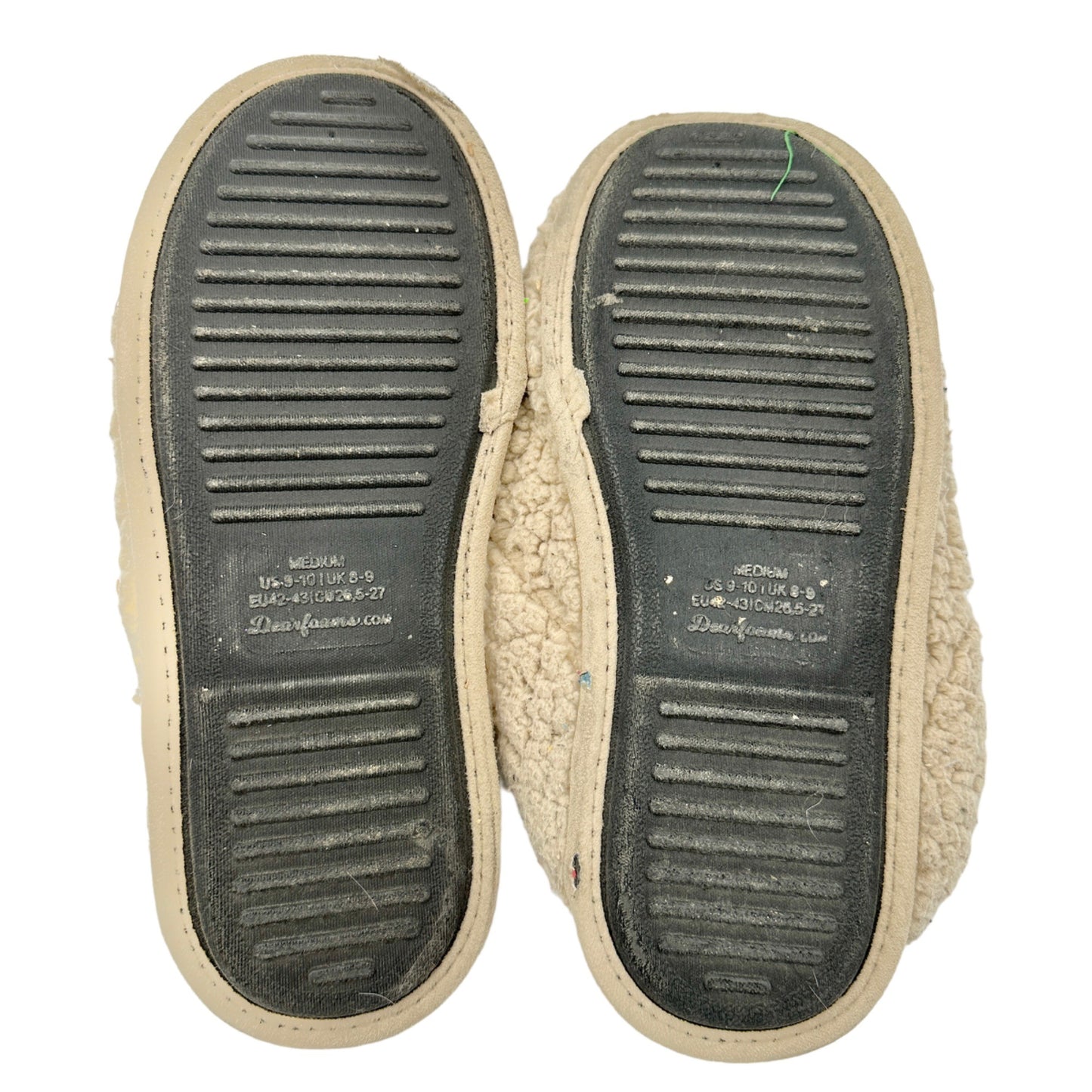 Dearforms Cozy Comfort Slippers CHILL OUT Med US 9-10 Red Black Plaid Inside