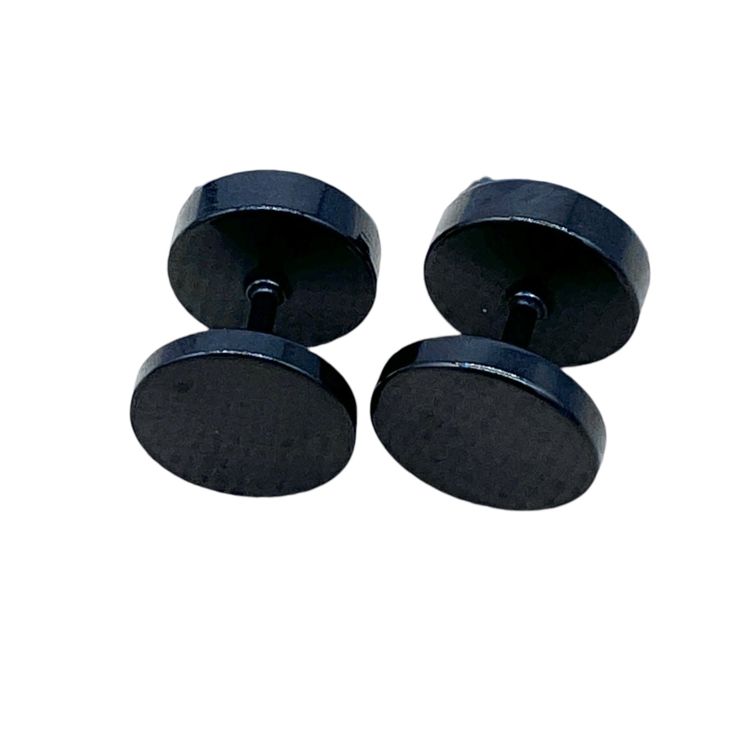 Black Crystal Cufflinks For Men Round Design Elegant and Stylish Formal Wear