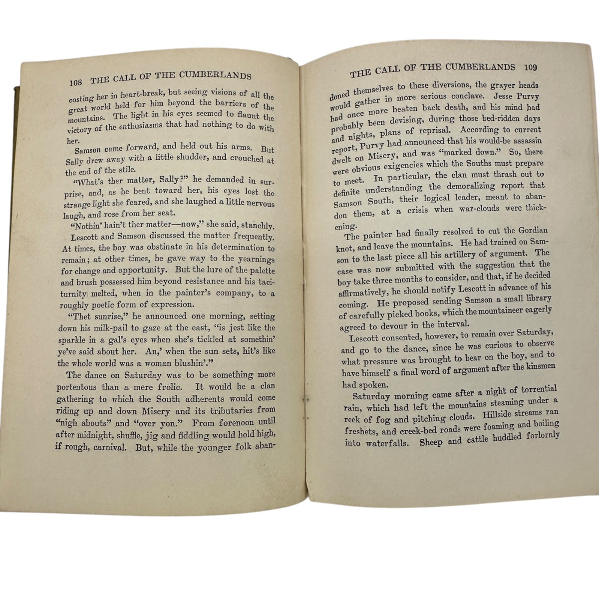 The Call of the Cumberlands by Charles Neville Buck 1913 Hardcover Book Antique