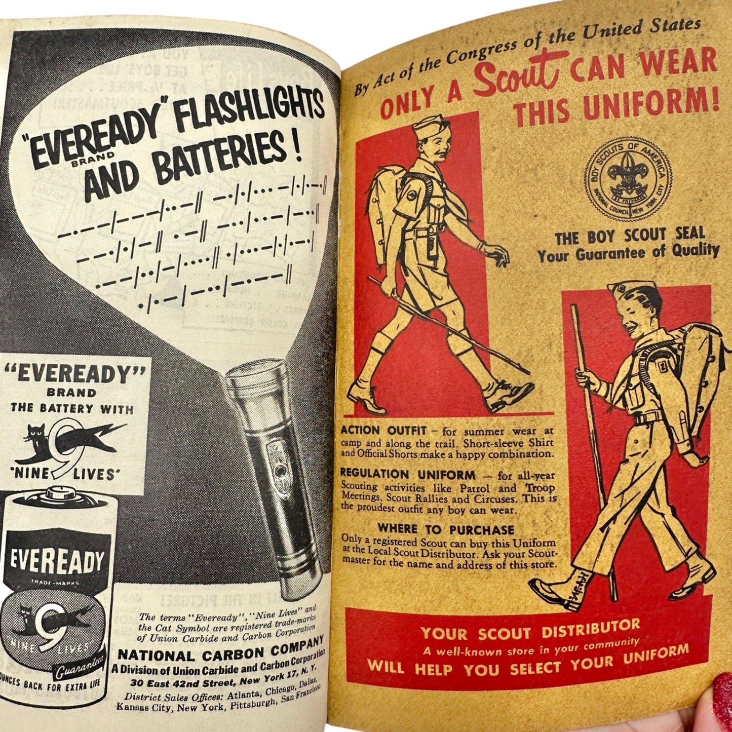Boy Scouts of America 1954 Handbook For Boys Vintage Paperback Scouting
