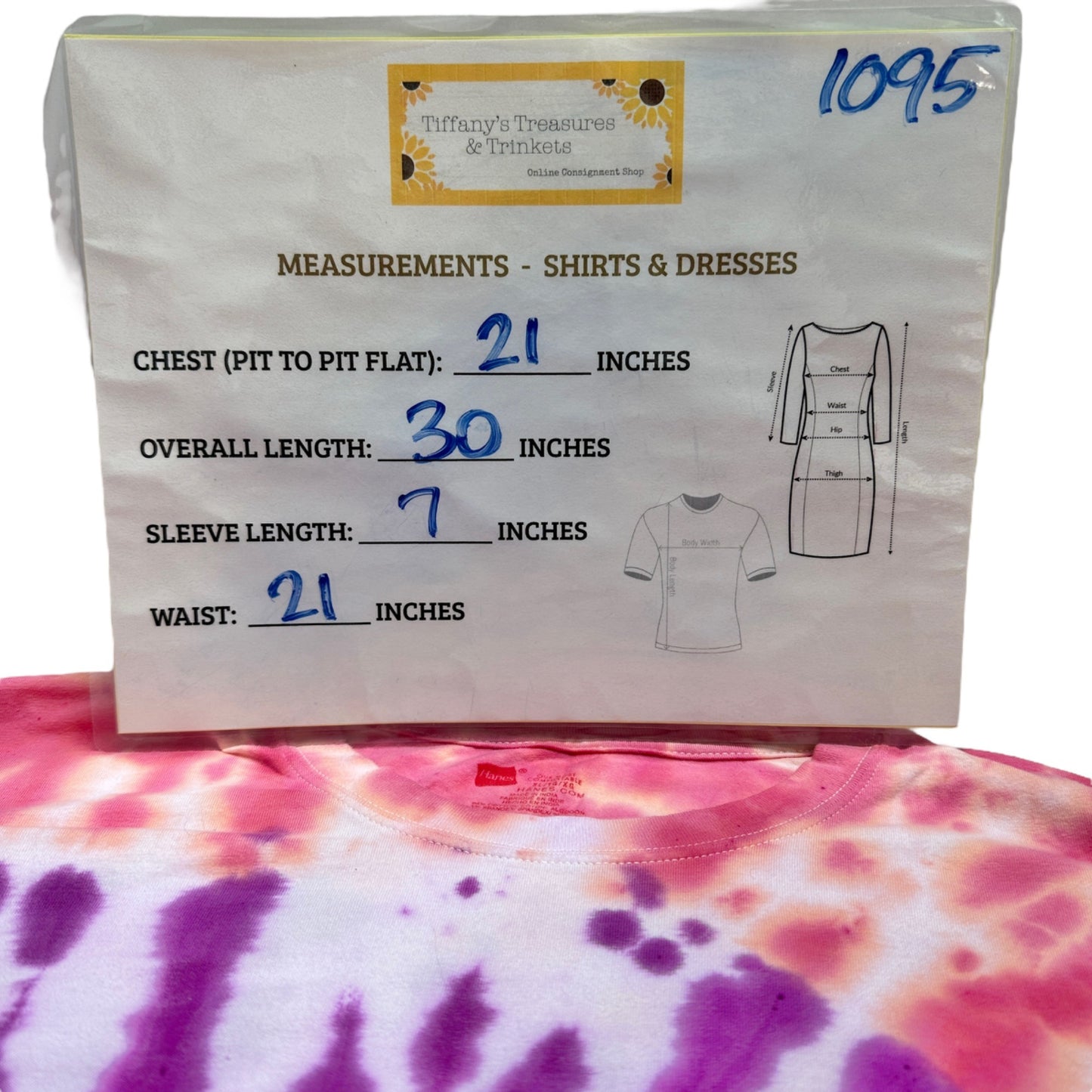 Hanes Tie-Dye T-Shirt XL Unisex Most Comfortable SS Tagless Purple Pink White