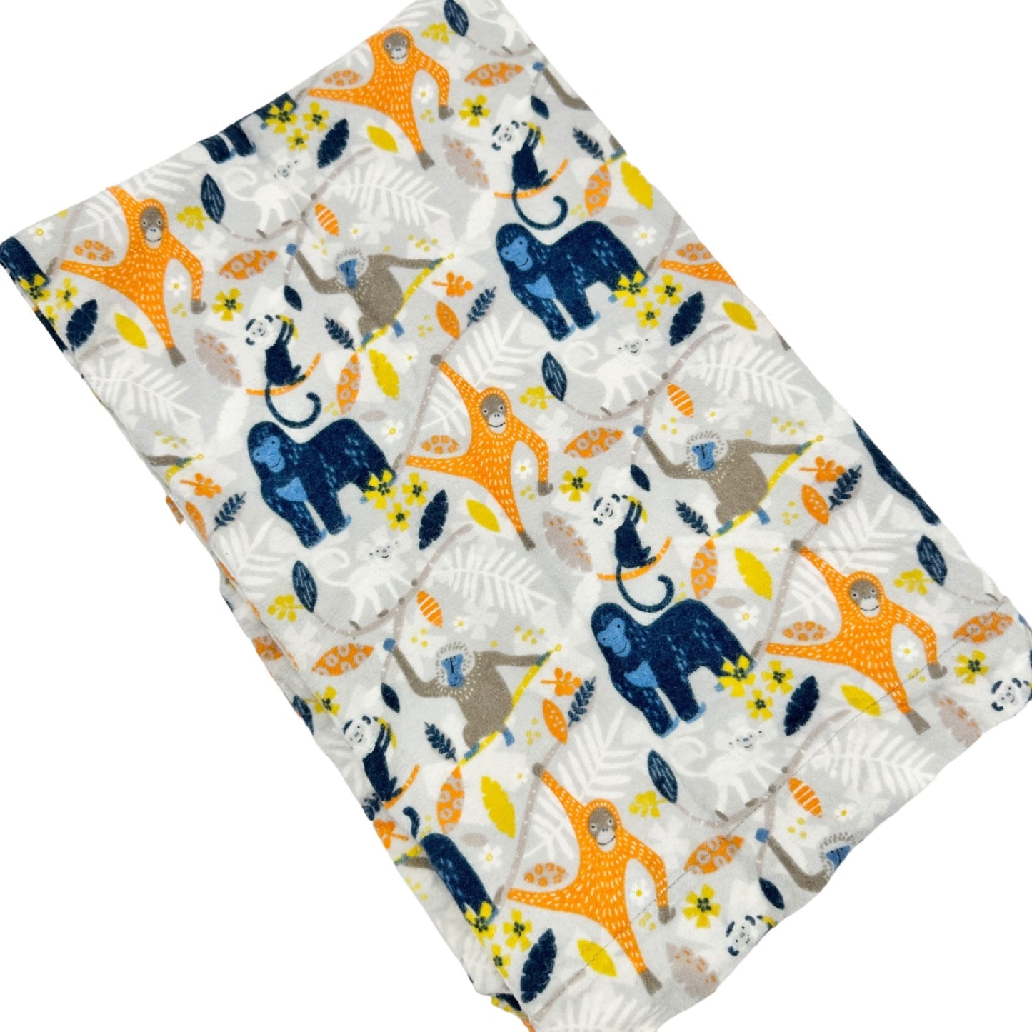 Fleece Pillowcase Jungle Animals Soft Cozy Warm Vibrant Colors Monkeys