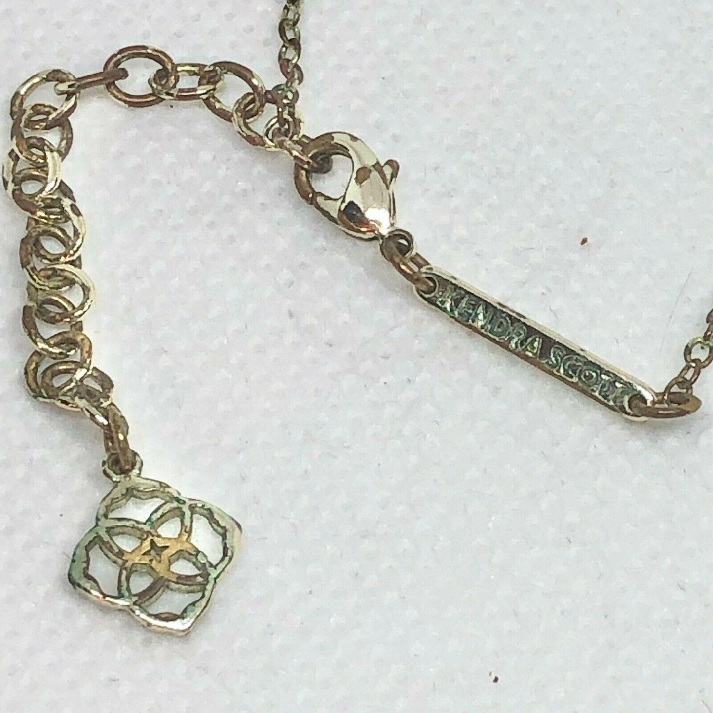 Kendra Scott Silver Tone Necklace with Stone Adjustable