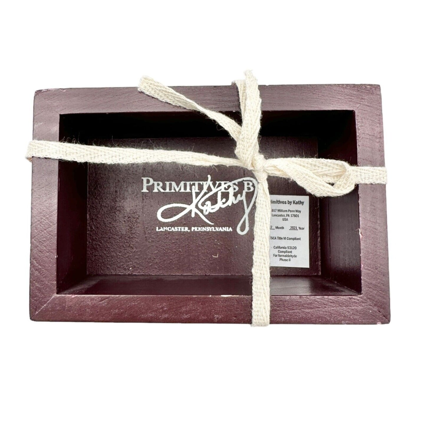 Primitives by Kathy 'Never Stop Exploring' Box Sign & Orange Socks Set NWT