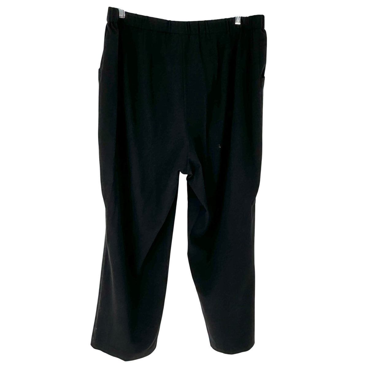 Womens Black Stretch Pants 24W Elastic Waist Relaxed Fit by Croft & Barrow