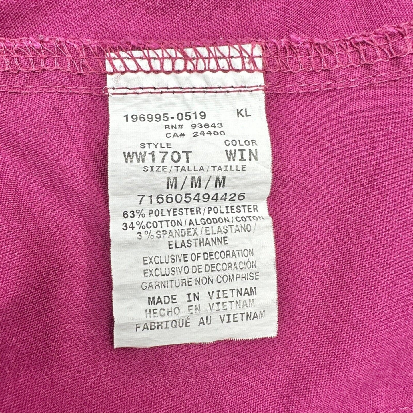 Cherokee Workwear Womens Scrub Pants M Burgundy Wine Style WW170T Medical Dental
