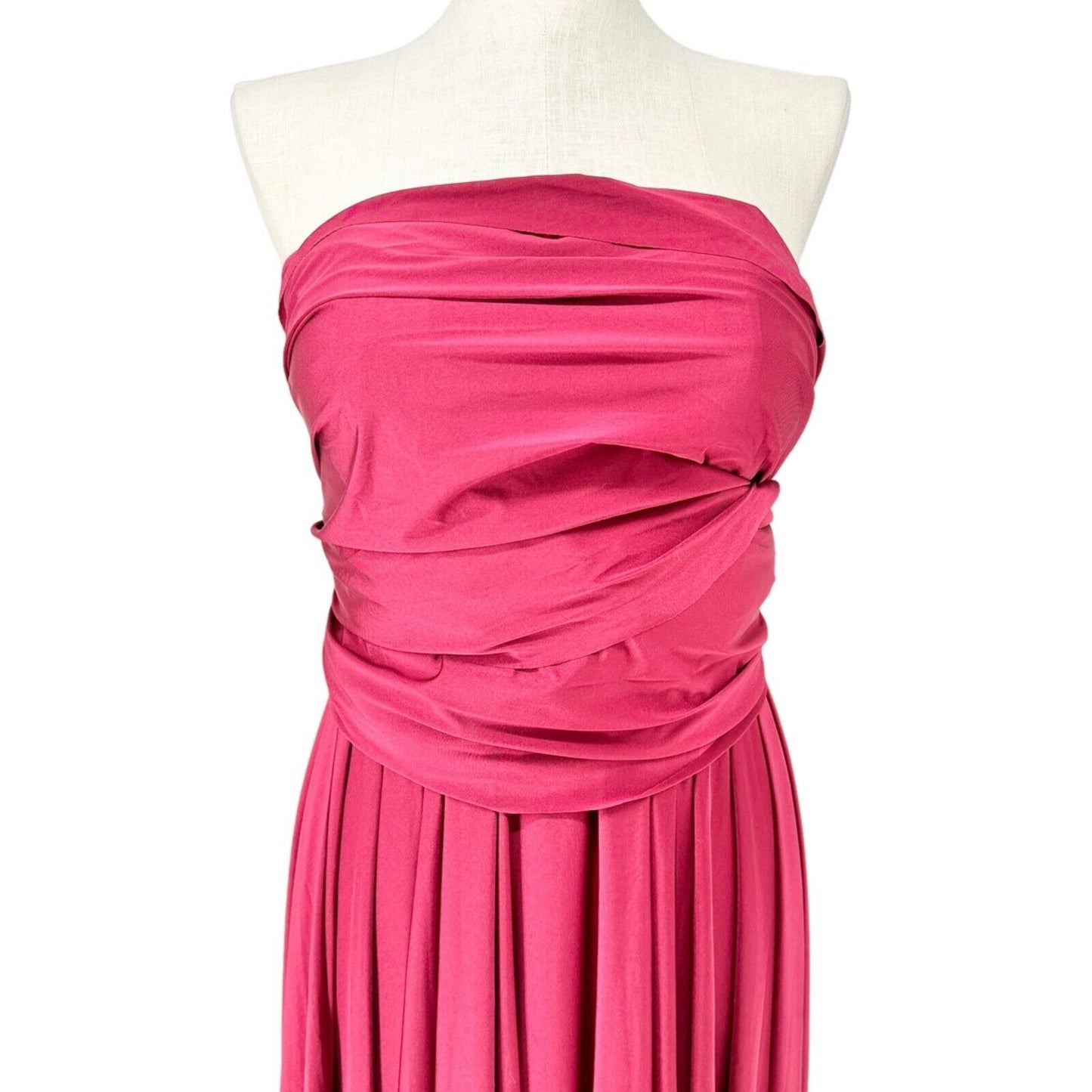 Torrid Size 2 Convertible Maxi Dress Red Sleeveless Tube Top