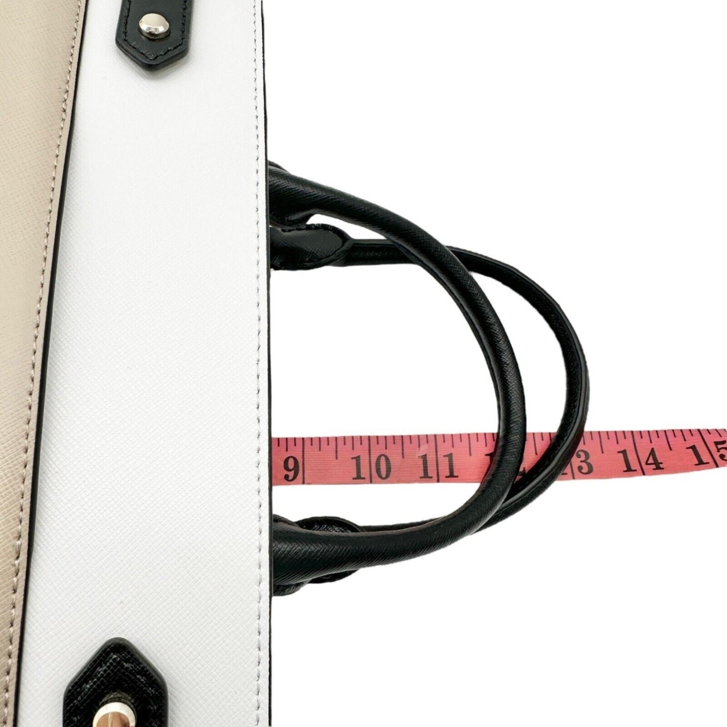 Kate Spade Handbag with Crossbody Strap Muted Pink White Black NEW