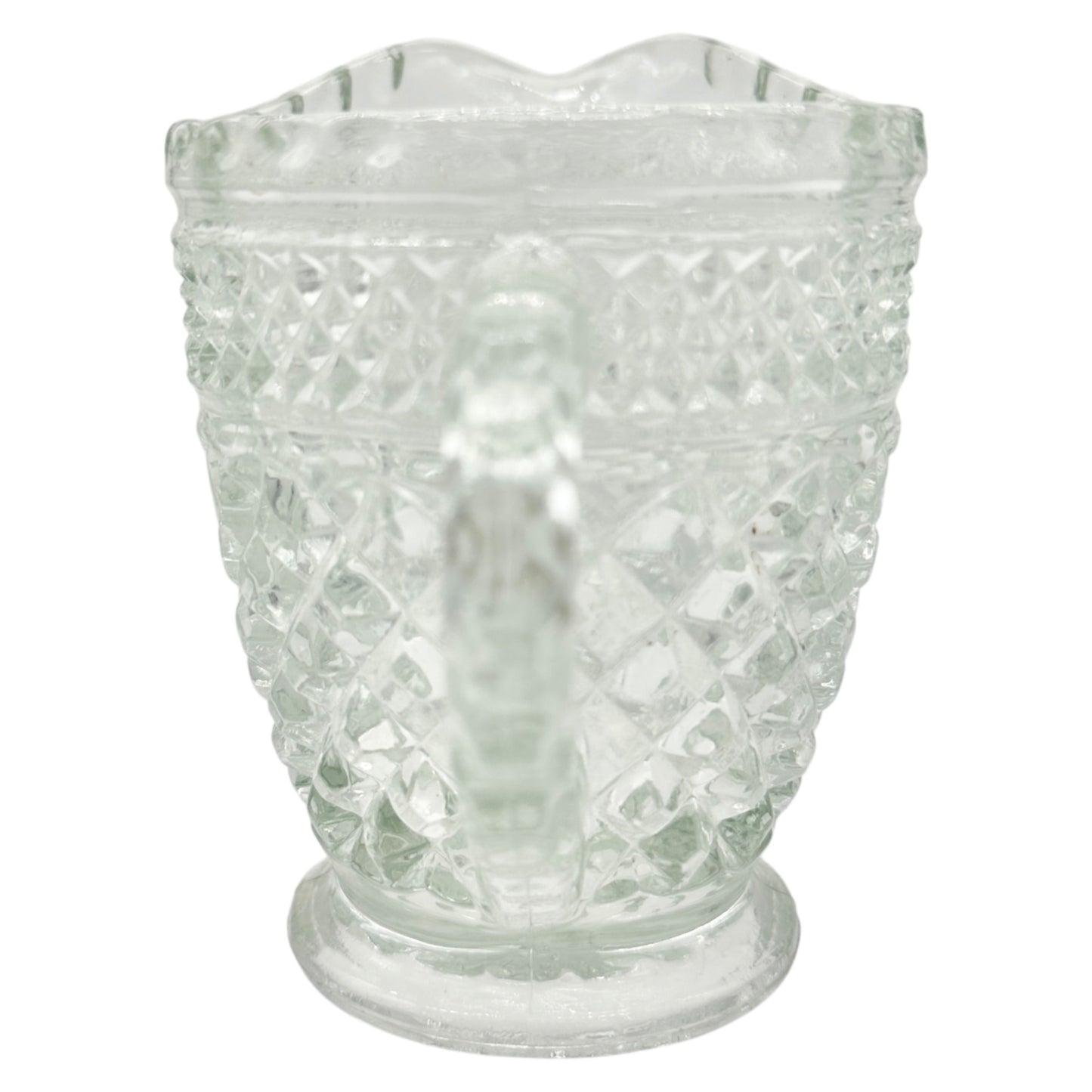 Anchor Hocking Wexford Creamer Pitcher Clear Glass 4.5 inches Tall Vintage