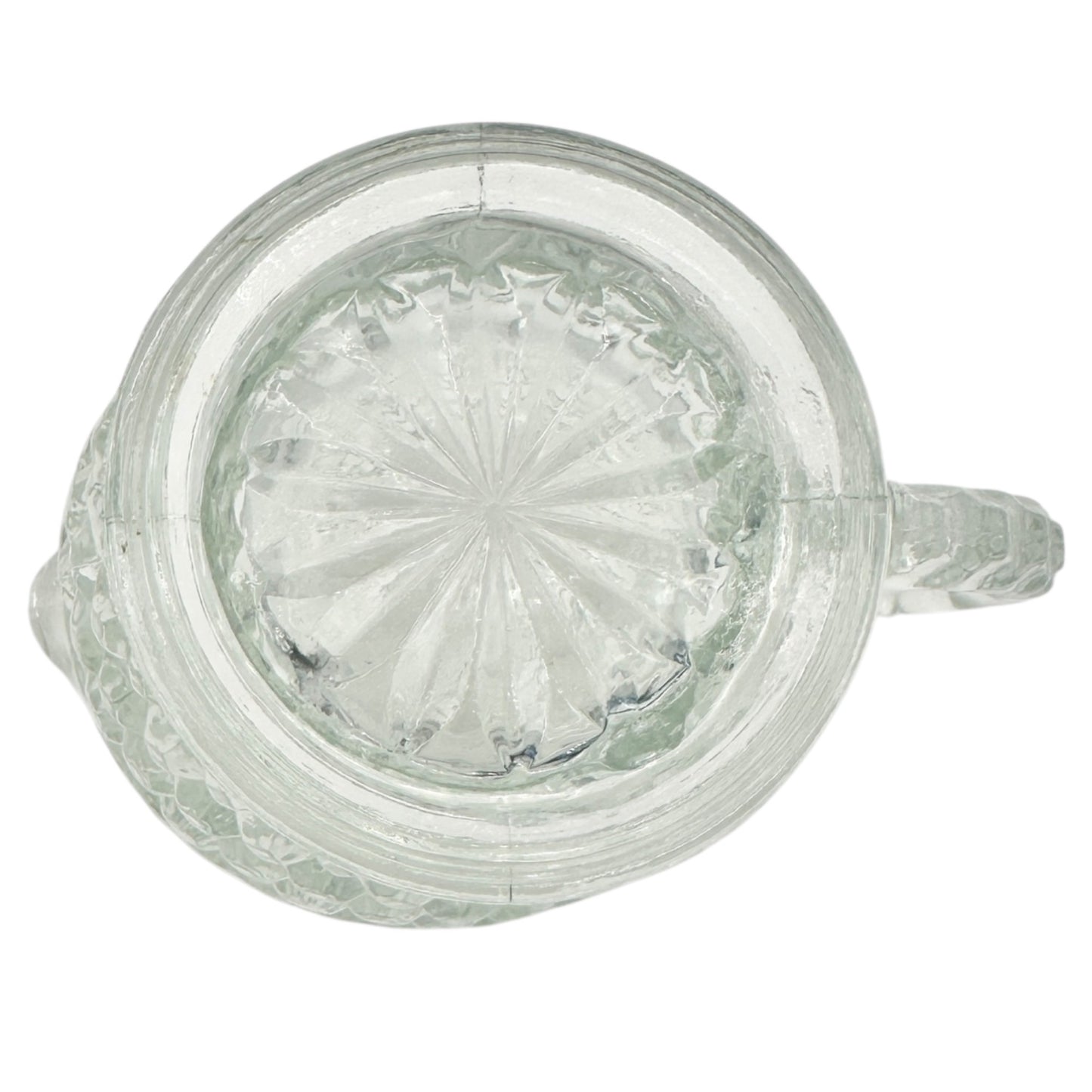 Anchor Hocking Wexford Creamer Pitcher Clear Glass 4.5 inches Tall Vintage