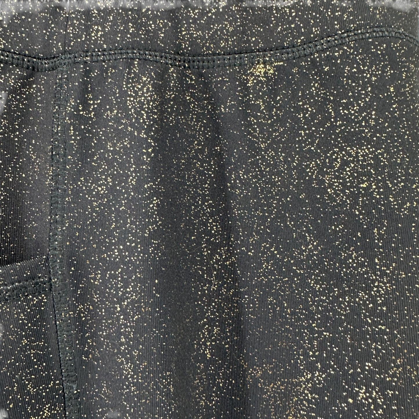 Livi By Lane Bryant Pants Women 18/20 Black Gold Glitter Wicking Flare Quick Dry