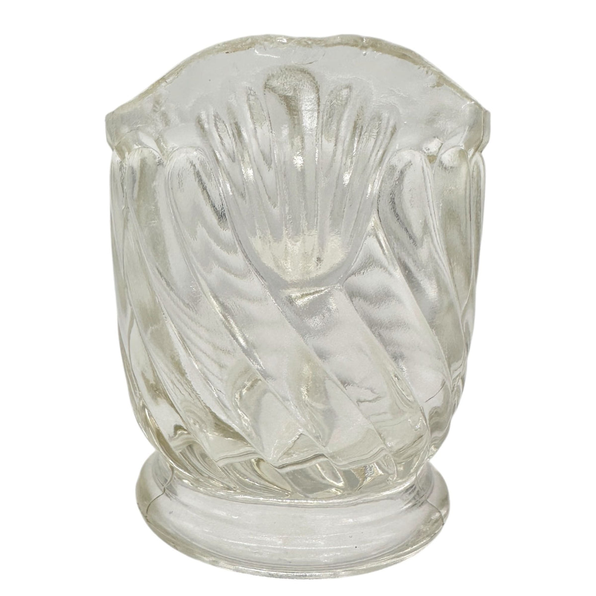 Twist Creamer No 137 Childrens Tableware EAPG Clear Swirl Pattern Antique 2.5"H