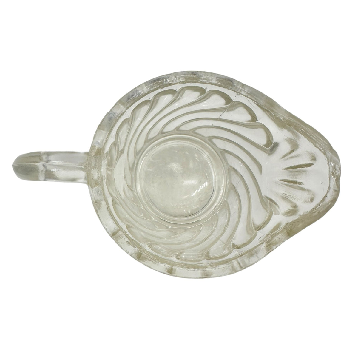 Twist Creamer No 137 Childrens Tableware EAPG Clear Swirl Pattern Antique 2.5"H