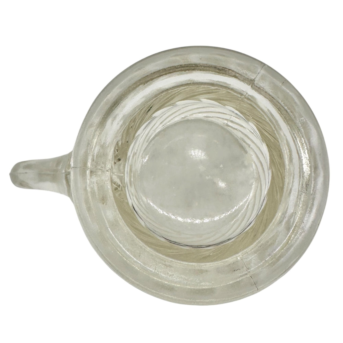 Twist Creamer No 137 Childrens Tableware EAPG Clear Swirl Pattern Antique 2.5"H