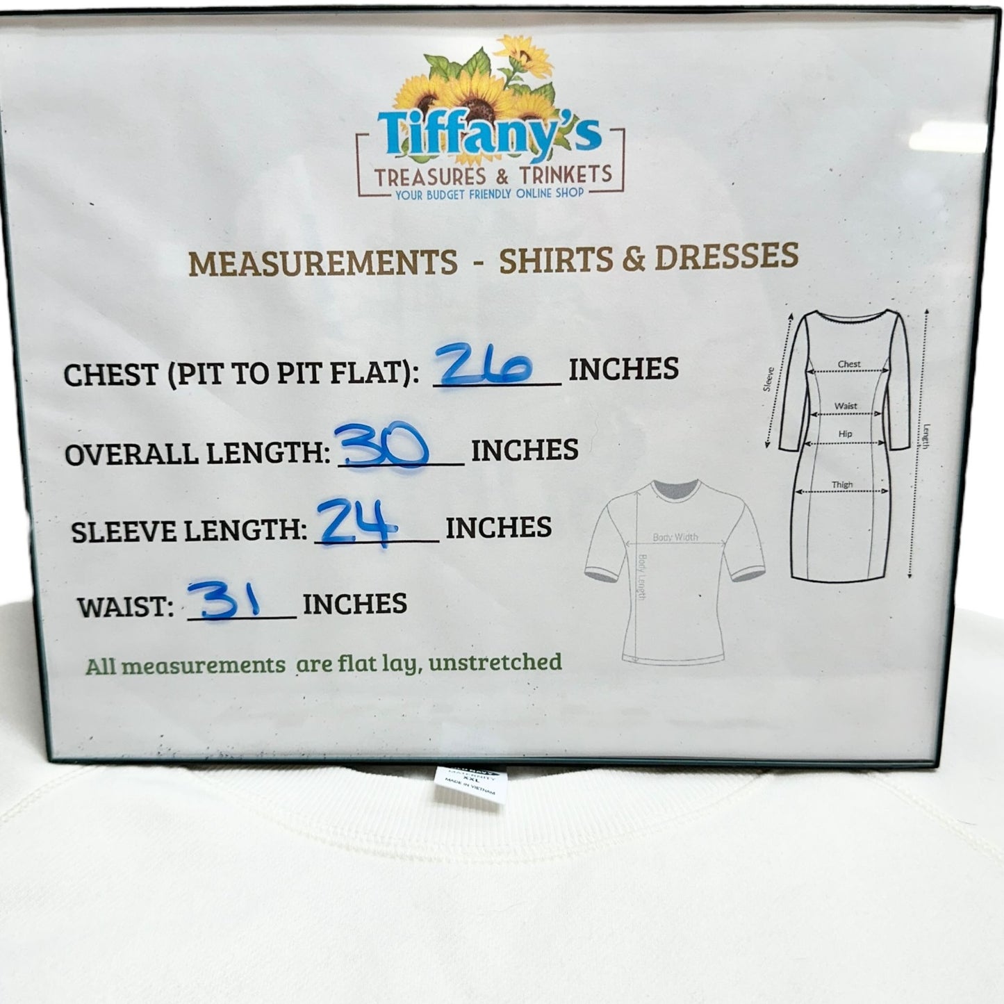 Old Navy Maternity Sweatshirt Womens XXL Long-Sleeve Human Kind Graphic Cream