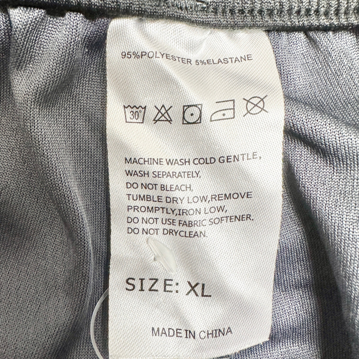 Mens Gray Gradual Athletic Shorts XL Elastic Waistband Drawstring Lightweight