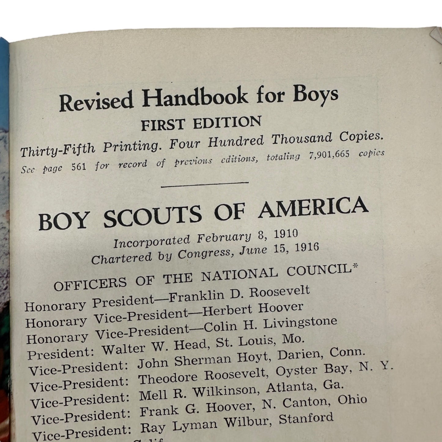 Boy Scouts of America 1942 Handbook For Boys Vintage Paperback Scouting