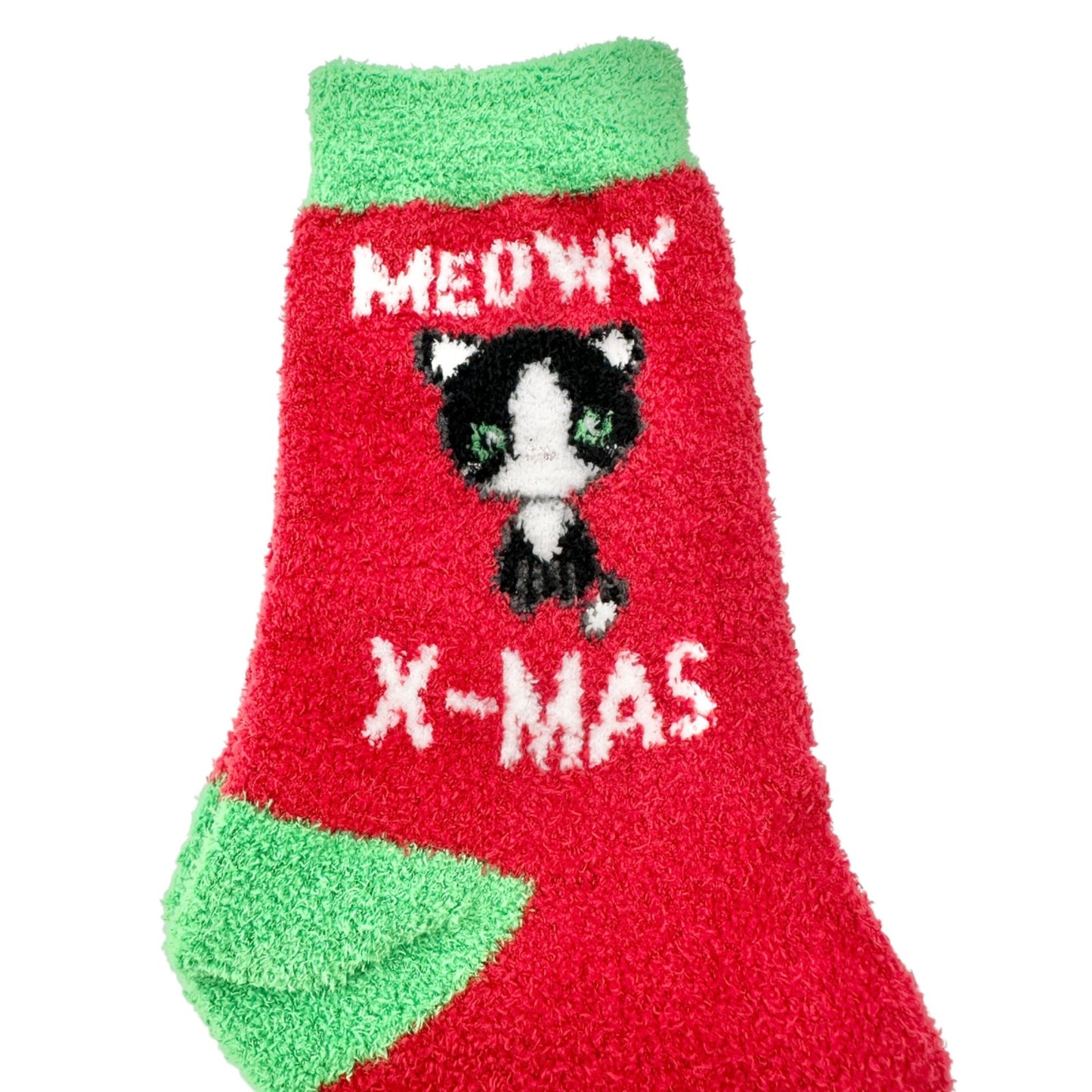 Cat Lovers Gift Set Airplus Aloe Infused Cat Christmas Socks and Metal Sign NWT