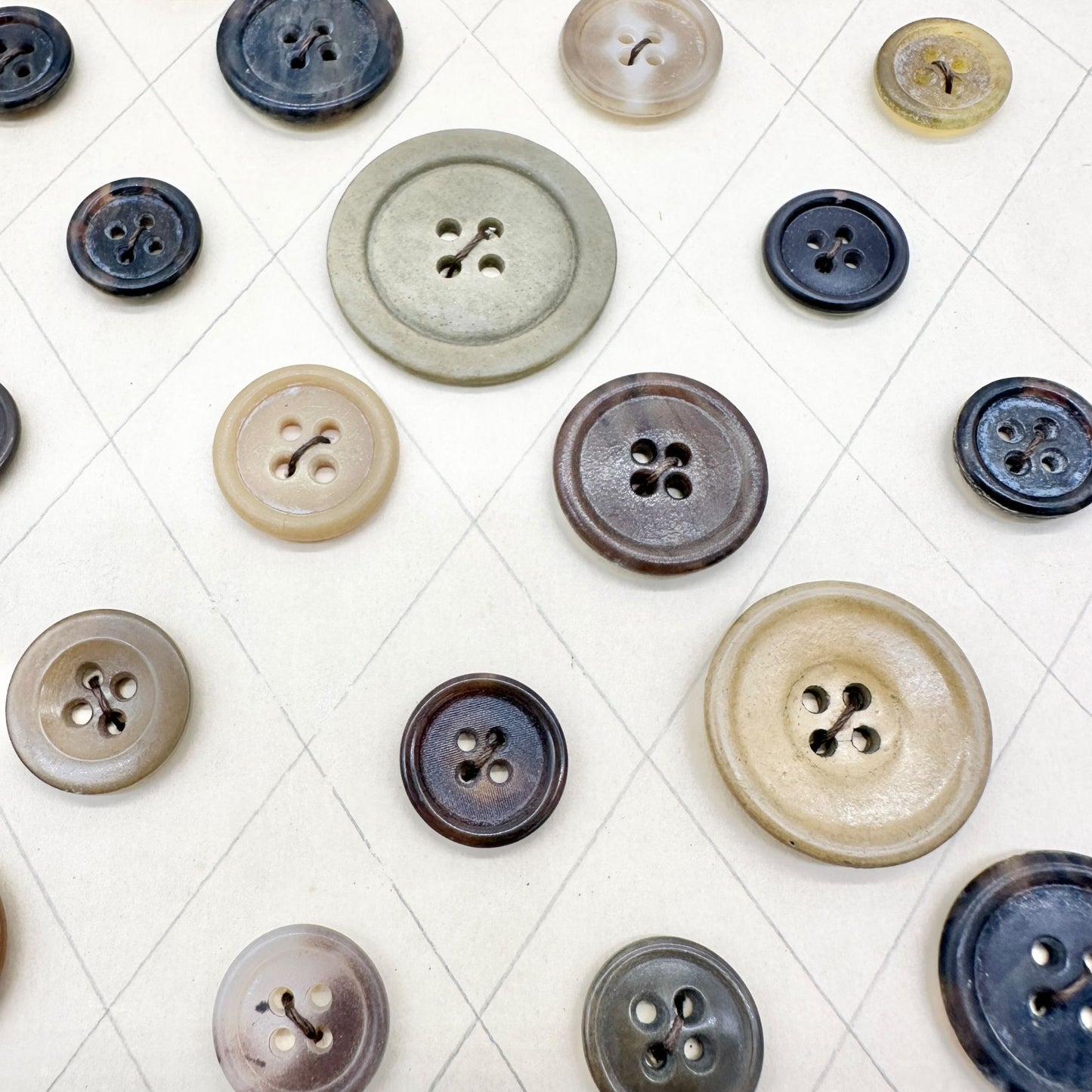 Furniture Gallery Miscellaneous Antique Sample Cards of Buttons Brown