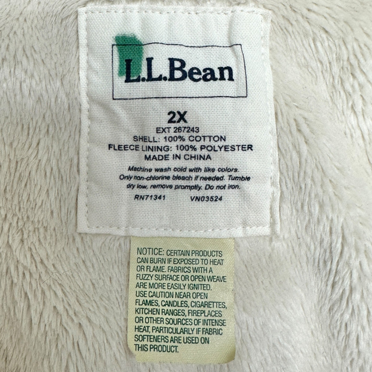 LL Bean Plaid Sherpa Lined Button-Up Shirt Jacket Womens 2X Cotton Polyester