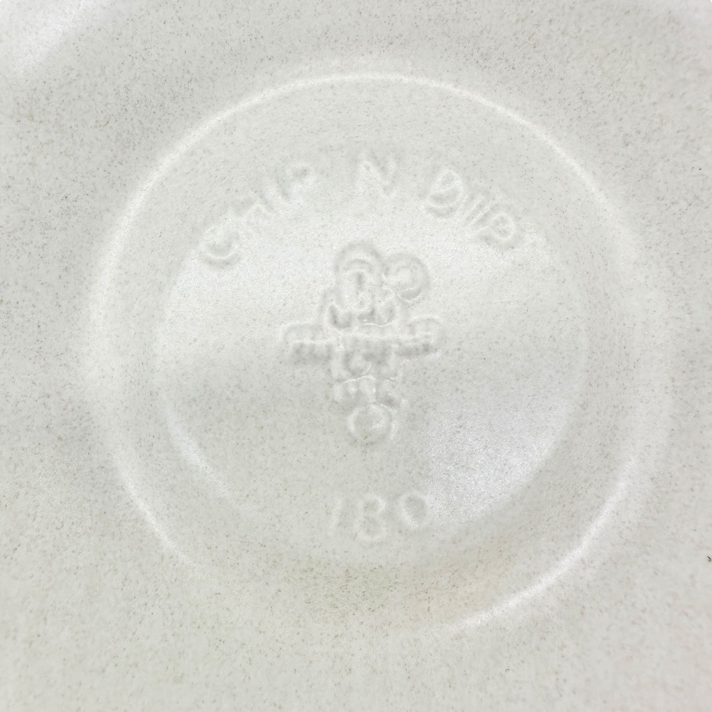 Chip N Dip Platter 11 Inch White With Blue Trim Pottery Dip Bowl Not Included